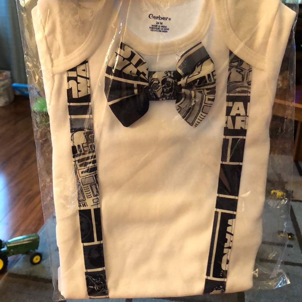 Custom made Star Wars onesie.